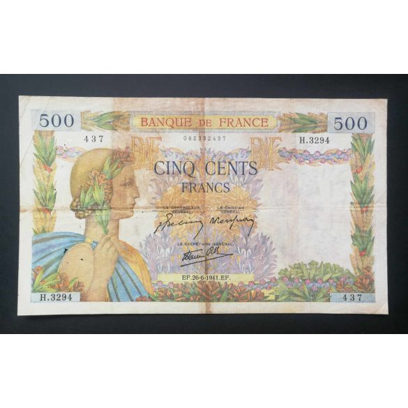France 500 Francs 1941 F