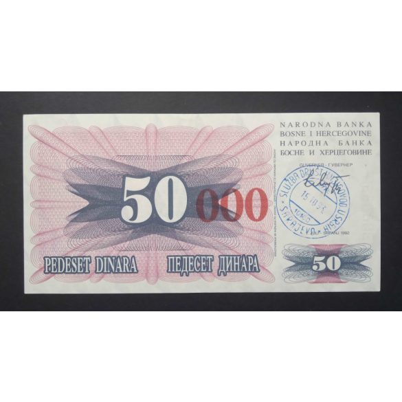 Bosznia-Hercegovina 50000 Dinara 1993 XF 