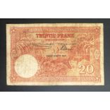  Belga Kongó 20 Francs 1942/43 VG+
