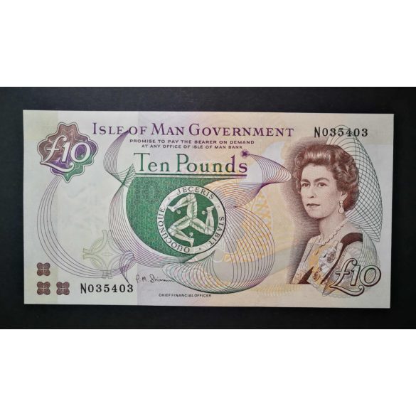 Man-Sziget 10 Pounds 2002 UNC 