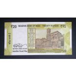 India 20 Rupees 2021 UNC 