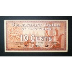 French Indochina 10 Cents 1939 Unc-