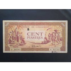 French Indochina 100 Piastres 1942 VF