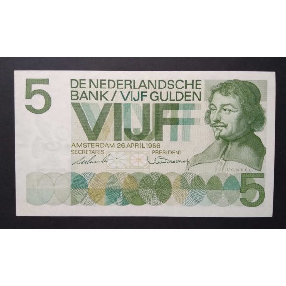 Netherlands 5 Gulden 1966 Unc-