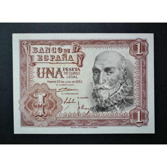 Spain 1 Peseta 1953 UNC