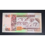 Belize 20 Dollars 2020 UNC