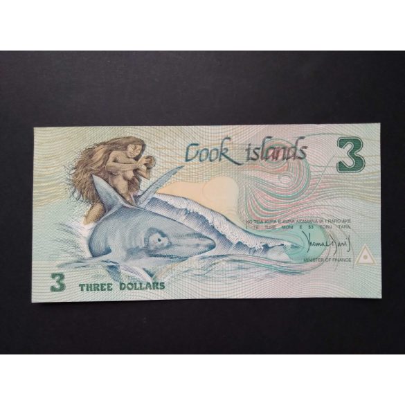 Cook Islands 3 Dollars 1987 aUnc