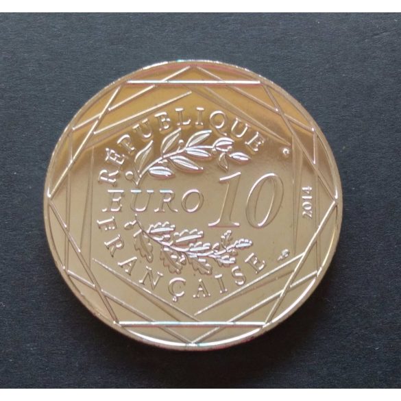 France 10 Euro 2014 Egalité commemorative coin in decorative packaging