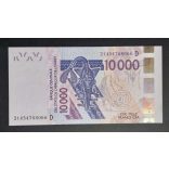 West African States 10000 Francs 2021 Unc