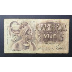 Holland India 5 Gulden 1935 VG+