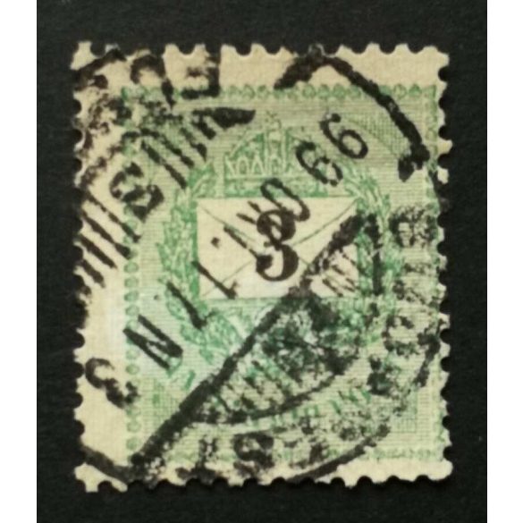 Hungary 1898 Letter, black cipher 3 kr. perf. 12: 11 3/4 BUDAPEST used