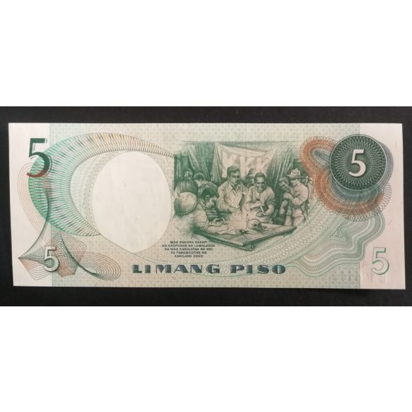 Philippines 5 Piso 1969 UNC