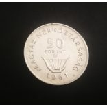 Magyarország 50 Forint Liszt Ferenc 1961 ezüst emlékérme UNC- 19,8 gr