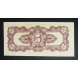 Malaysia 5 Cents 1942 Aunc - Japanese Occupation