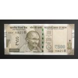 India 500 Rupees 2021 UNC-