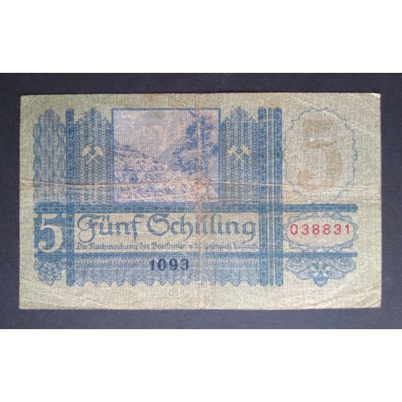 Ausztria 5 Schilling 1927 VG+