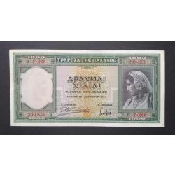 Greece 1000 Drachma 1939 Aunc