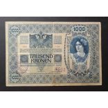 Austria-Hungary 1000 Koruna 1902 VG+