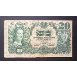 Ausztria 20 Schilling 1928 F
