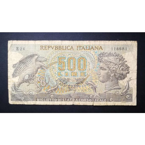 Italy 500 Lire 1966 VG