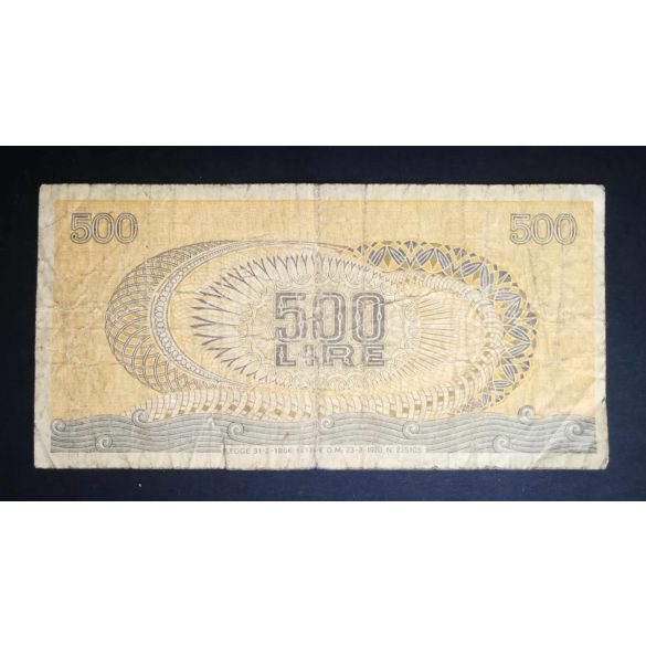 Italy 500 Lire 1966 VG