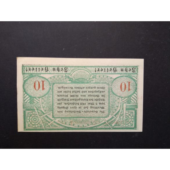 Austria 10 Heller 1920 Aunc Wendling