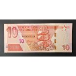Zimbabwe 10 Dollars 2020 UNC
