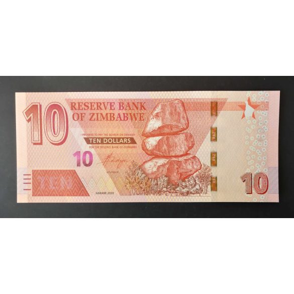 Zimbabwe 10 Dollars 2020 UNC