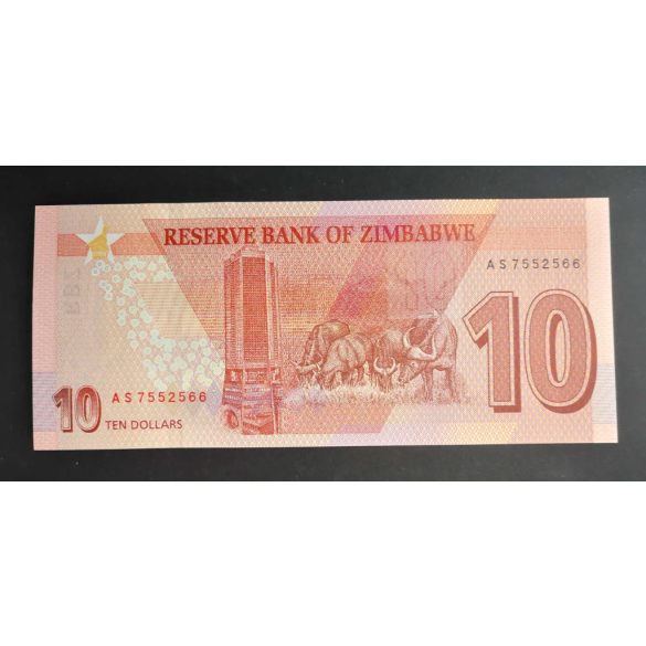 Zimbabwe 10 Dollars 2020 UNC