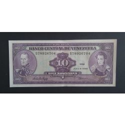 Venezuela 10 Bolivares 1995 Unc 