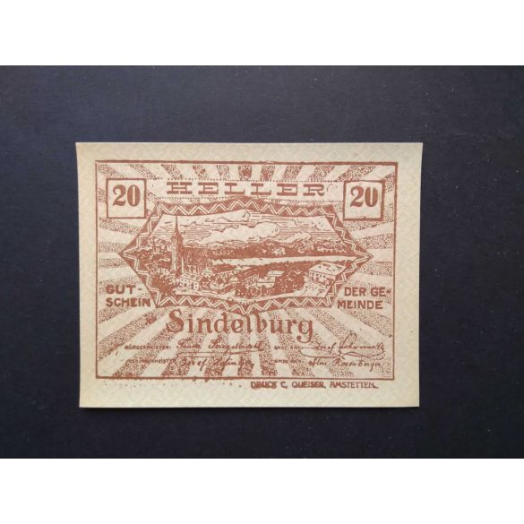 Ausztria 20 Heller 1920 Unc Sindelburg