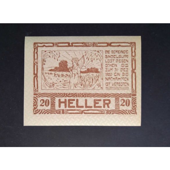 Austria 20 Heller 1920 Unc Sindelburg