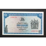 Rhodesia 1 Dollar 1976 UNC