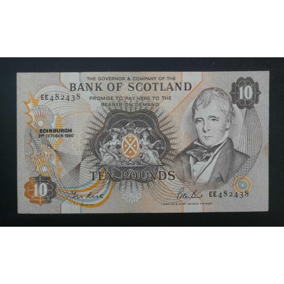 Scotland 10 Pounds Sterling 1990 F