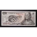 Mexikó 5 Pesos 1971 UNC-