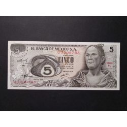 Mexikó 5 Pesos 1971 UNC-