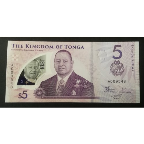 Tonga 5 Pa'anga 2023/24 UNC 