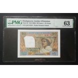 Madagaszkár 50 Francs/ 10 Ariary 1969 UNC - PMG 63 minősített bankjegy
