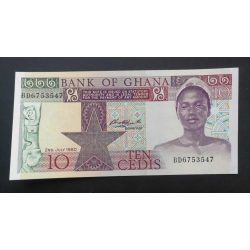 Ghána 10 Cedis 1980 UNC