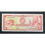 Peru 10 Soles de Oro 1972 Aunc