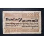Germany 100 million Mark 1923 F Essen
