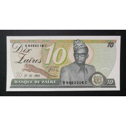 Zaire 10 Zaires 1985 UNC 