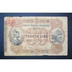 Italy 30 Lire 1874 VG
