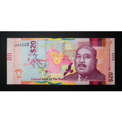 Bahamas 20 Dollars 2018 UNC