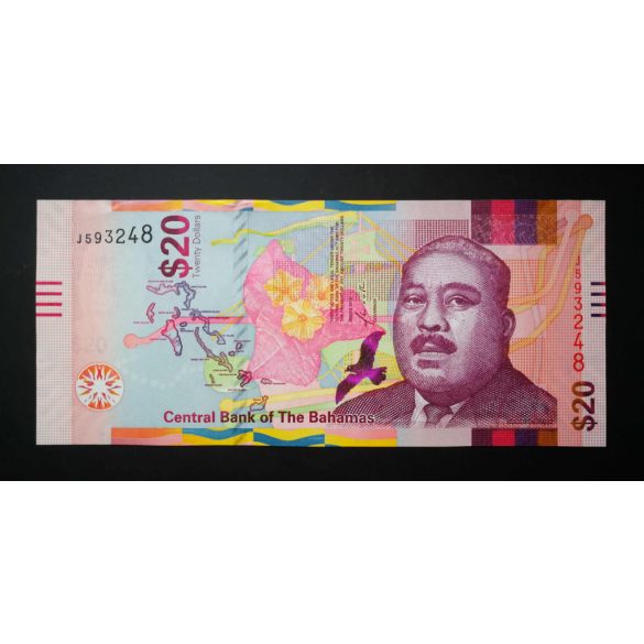 Bahamas 20 Dollars 2018 UNC