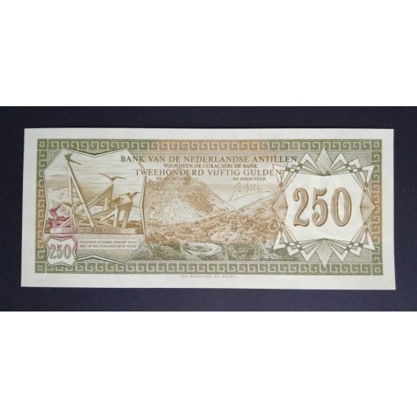 Netherlands Antilles 250 Gulden 1967 UNC
