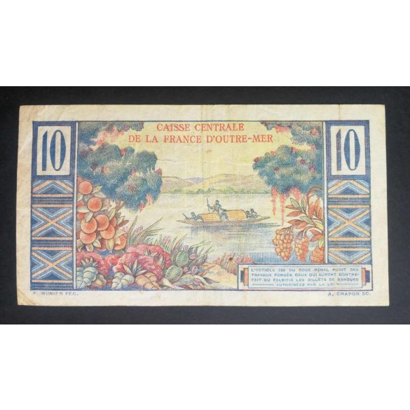 Francia Egyenlítői-Afrika 10 Francs 1946 F+