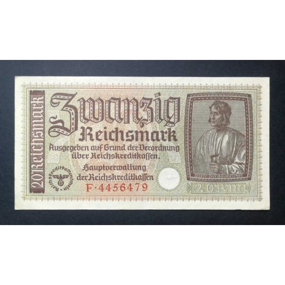 Németország 20 Reichsmark 1940-45 VF+