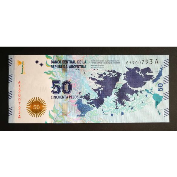 Argentina 50 Pesos 2015 UNC-