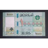 Lebanon 100000 Livres 2022 Unc 
